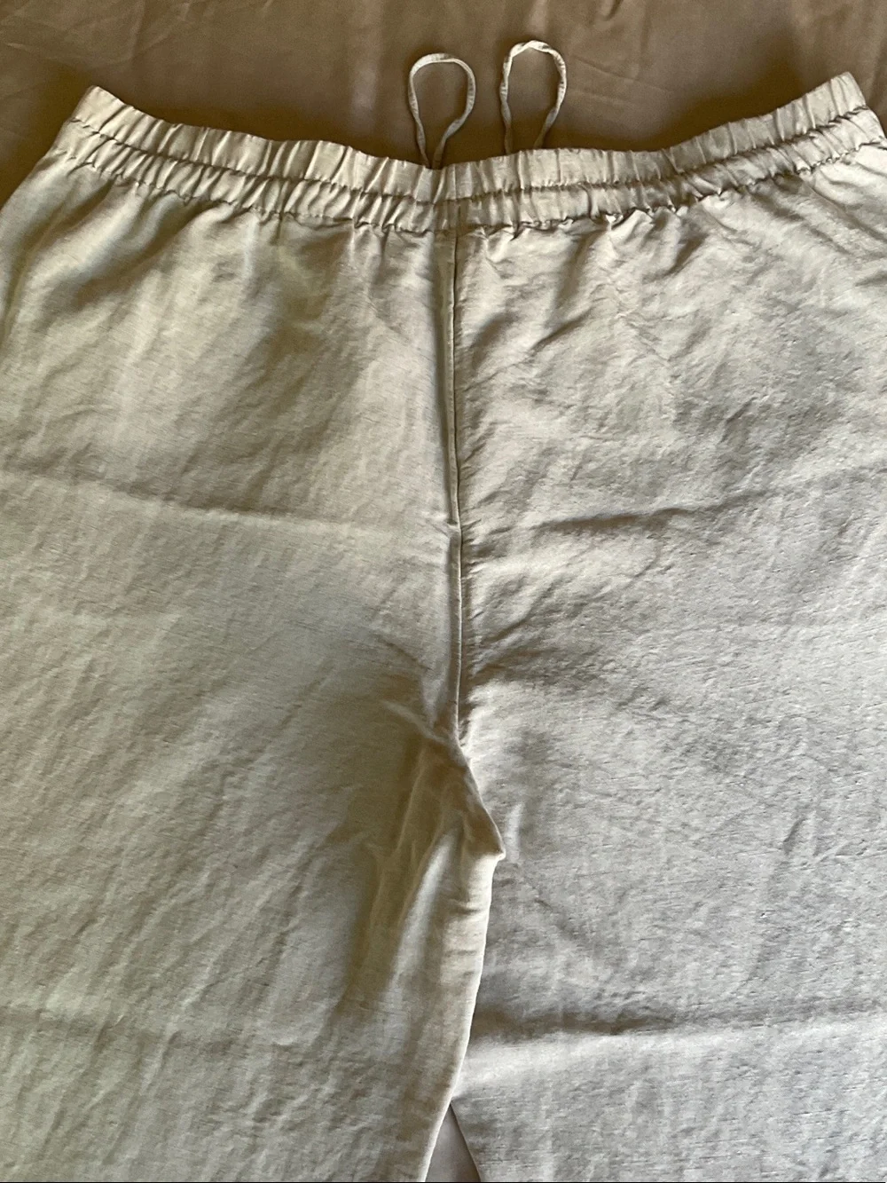 H&M Women’s Cream Drawstring Chinos